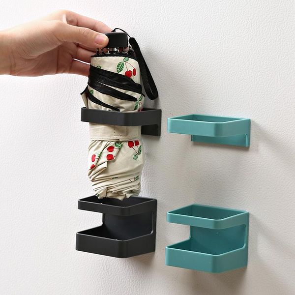 household umbrella storage rack wall-mounted perforated drain multifunctional kitchen bathroom shelf organizer hooks & rails
household umbrella storage rack wall-mounted perforated drain multifunctional kitchen bathroom shelf organizer hooks & rails