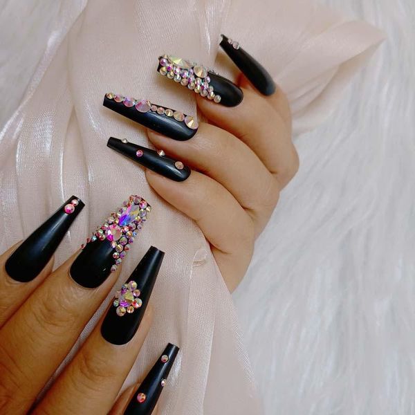 false nails 24pcs design high-end luxury jewelry long ballet coffin fake crystal diamond black, Red;gold
false nails 24pcs design high-end luxury jewelry long ballet coffin fake crystal diamond black, Red;gold
