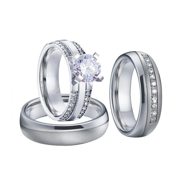 wedding rings latest 3pcs love couple engagement set for men and women silver color promise proposal ring marriage anniversary, Slivery;golden
wedding rings latest 3pcs love couple engagement set for men and women silver color promise proposal ring marriage anniversary, Slivery;golden