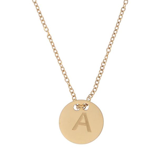 pendant necklaces fashion cover letter a round pendants necklace gold stainless steel choker girl jewelry kolye collier, Silver
pendant necklaces fashion cover letter a round pendants necklace gold stainless steel choker girl jewelry kolye collier, Silver