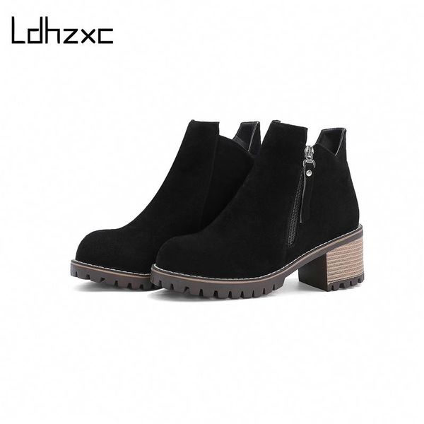 boots ldhzxc autumn winter ankle for women round toe zipper female short high heels solid black british
boots ldhzxc autumn winter ankle for women round toe zipper female short high heels solid black british