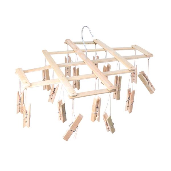 hangers & racks bamboo clothes drying rack underwear sock hanging