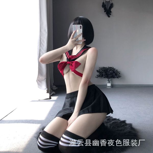milk fun underwear lin leakage ting student dress women's summer pleated short skirt temptation anchor show set, Black;white
milk fun underwear lin leakage ting student dress women's summer pleated short skirt temptation anchor show set, Black;white