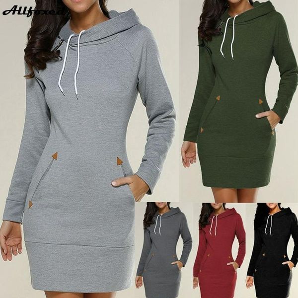 casual dresses autumn and winter style hooded zipper pullover mid-length sweater dress drawstring pullovers women wear, Black;gray
casual dresses autumn and winter style hooded zipper pullover mid-length sweater dress drawstring pullovers women wear, Black;gray