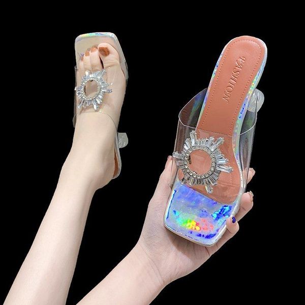 slippers crystal transparent pvc sun flower sandals women clear cup high heel stilettos pumps summer shoes size 42, Black
slippers crystal transparent pvc sun flower sandals women clear cup high heel stilettos pumps summer shoes size 42, Black