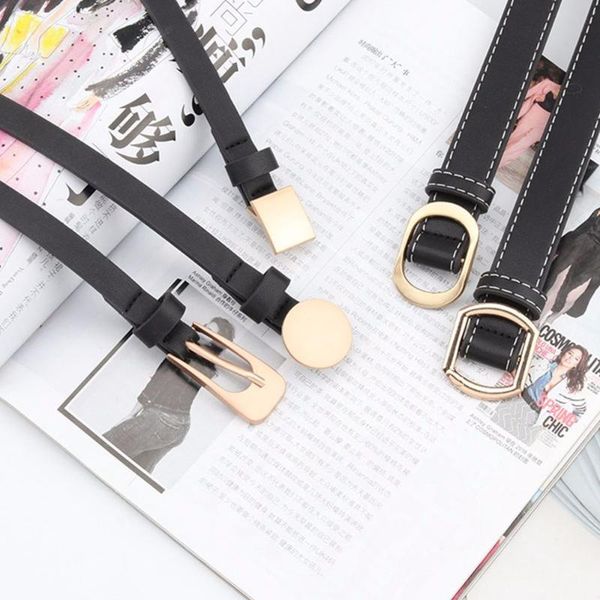 belts retro pu leather thin belt for women personality metal buckle waist strap designer ladies trouser dress decoration waistband, Black;brown
belts retro pu leather thin belt for women personality metal buckle waist strap designer ladies trouser dress decoration waistband, Black;brown