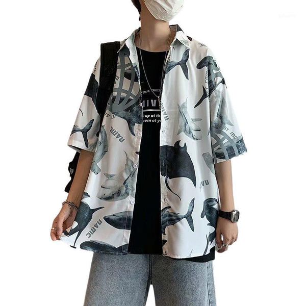 men's casual shirts japanese fashion shirt harajuku streetwear 2021 summer mainstream hip-hop graphic print short-sleeve, White;black
men's casual shirts japanese fashion shirt harajuku streetwear 2021 summer mainstream hip-hop graphic print short-sleeve, White;black