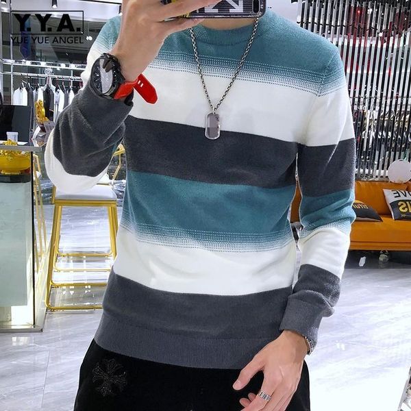 men's sweaters autumn winter knitting men slim striped mixed colors o-neck pullover male fashion business long sleeve sweater, White;black
men's sweaters autumn winter knitting men slim striped mixed colors o-neck pullover male fashion business long sleeve sweater, White;black
