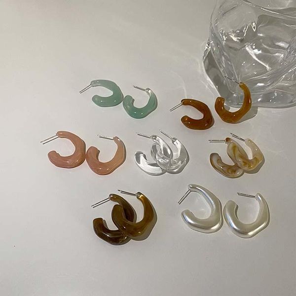 hoop & huggie ghidbk french vintage resin earrings for women irregular colorful earring summer beach transparent jewelry, Golden;silver
hoop & huggie ghidbk french vintage resin earrings for women irregular colorful earring summer beach transparent jewelry, Golden;silver