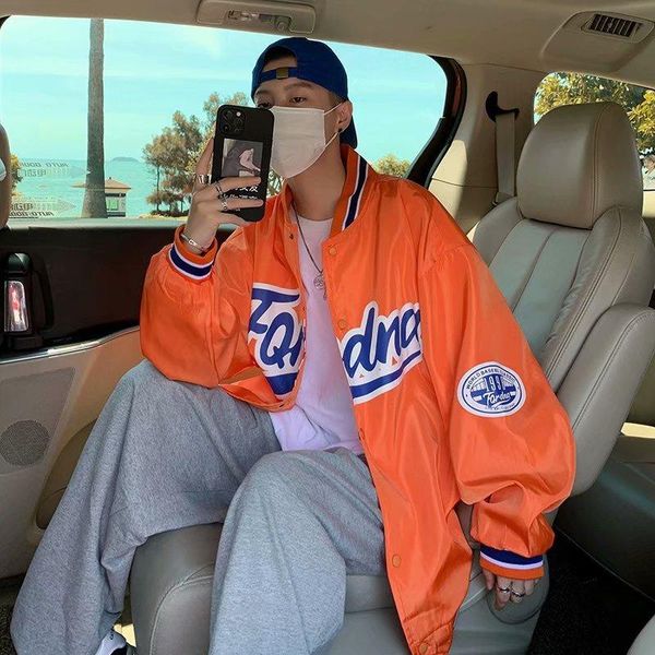 men's jackets american retro baseball uniform street vintage jacket spring and autumn thin hip-hop loose men women trend, Black;brown
men's jackets american retro baseball uniform street vintage jacket spring and autumn thin hip-hop loose men women trend, Black;brown