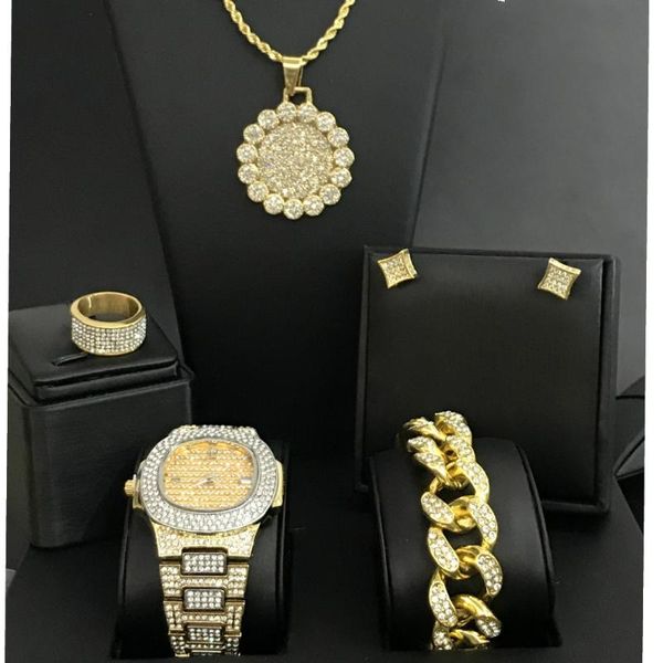 earrings & necklace luxury men watch bracelet ring combo set out cuban hip hop crystal miami for, Silver
earrings & necklace luxury men watch bracelet ring combo set out cuban hip hop crystal miami for, Silver