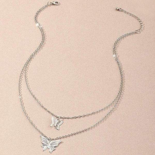 chains boho butterfly choker necklace for women simple hollow chain female gold fashion jewelry, Silver
chains boho butterfly choker necklace for women simple hollow chain female gold fashion jewelry, Silver