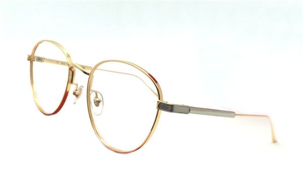 new fashion design optical glasses 0016 k gold frame simple and versatile style transparent lens can be prescription clear lenses, Black 
new fashion design optical glasses 0016 k gold frame simple and versatile style transparent lens can be prescription clear lenses, Black