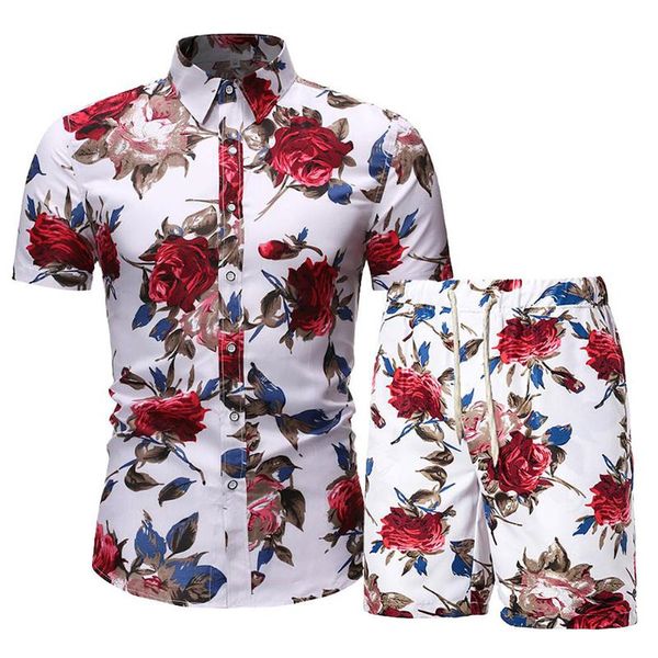 men's tracksuits men summer shirt outfit drawstring shorts short sleeve flower clothing set beach wear holiday clothes vocation 2pcs, Gray
men's tracksuits men summer shirt outfit drawstring shorts short sleeve flower clothing set beach wear holiday clothes vocation 2pcs, Gray