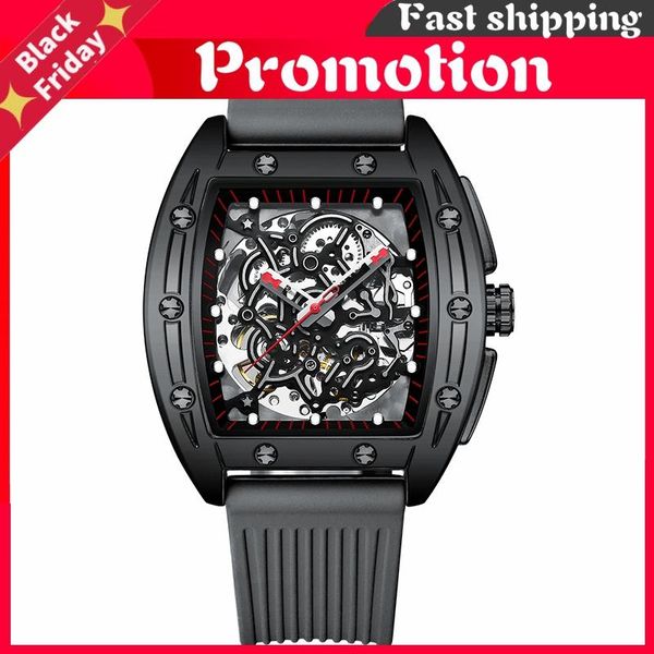 wristwatches 2021 watch for men mechanical hollow luminous tonneau watches men's automatic swiss, Slivery;brown
wristwatches 2021 watch for men mechanical hollow luminous tonneau watches men's automatic swiss, Slivery;brown