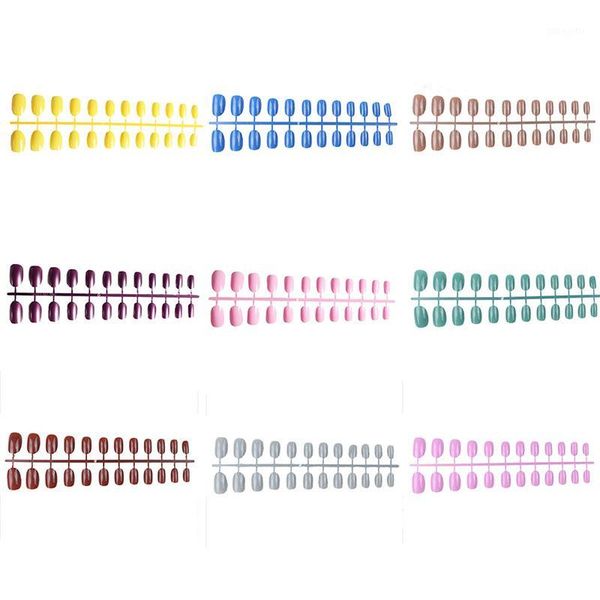 24pcs/set full short round nail tips oval head fake nails acrylic false art salon with 2g glue soft candy color1, Red;gold
24pcs/set full short round nail tips oval head fake nails acrylic false art salon with 2g glue soft candy color1, Red;gold
