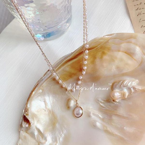 wholesale vintage pearl choker french elegance luxury necklace 2 layers gold alloy chain charm women gift pendant necklaces, Silver
wholesale vintage pearl choker french elegance luxury necklace 2 layers gold alloy chain charm women gift pendant necklaces, Silver