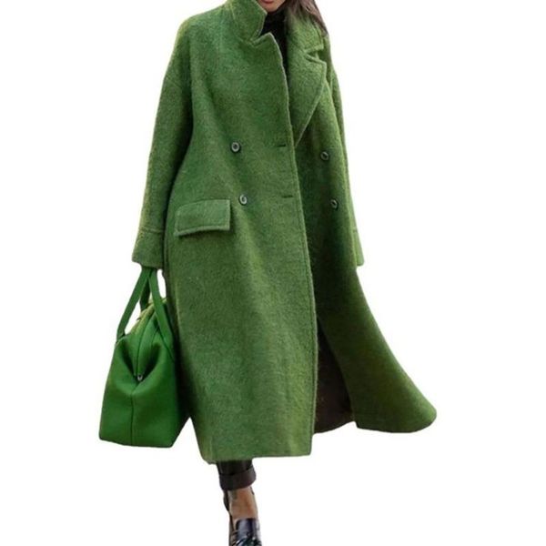women's wool & blends solid color women vitnage pockets long sleeve casual winter button outerwear female elegant turn-down collar stre, Black
women's wool & blends solid color women vitnage pockets long sleeve casual winter button outerwear female elegant turn-down collar stre, Black