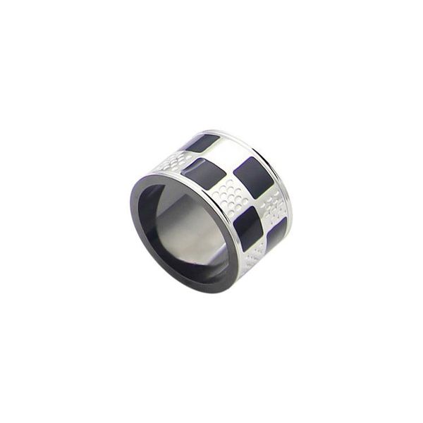 cluster rings titanium steel jewelry v letter black plaid wide face ring lovers version, Golden;silver
cluster rings titanium steel jewelry v letter black plaid wide face ring lovers version, Golden;silver