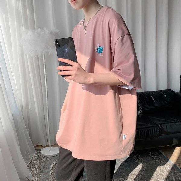 privathinker men's star embroidered t shirts fashion woman short sleeve t-shirt clothing korean style 210629, White;black
privathinker men's star embroidered t shirts fashion woman short sleeve t-shirt clothing korean style 210629, White;black