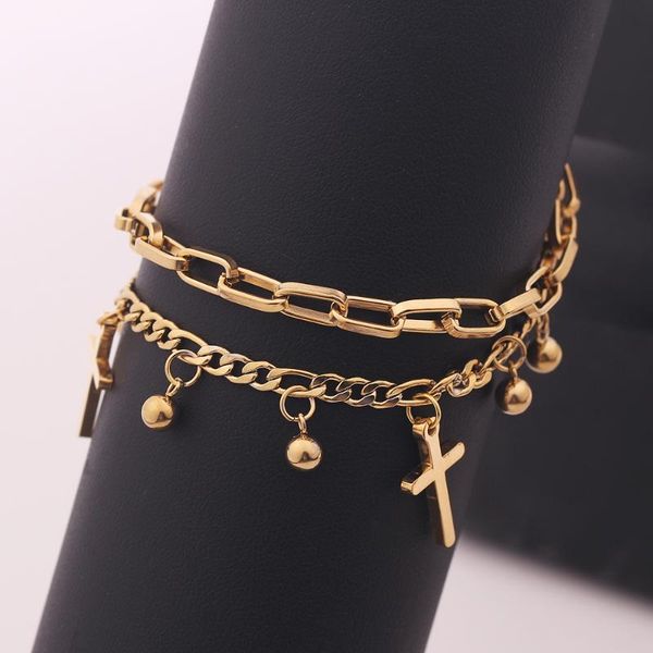 double strand cross bracelet gold silver christian jesus bracelets adjustable chain stainless steel zinc alloy jewelry link,, Black
double strand cross bracelet gold silver christian jesus bracelets adjustable chain stainless steel zinc alloy jewelry link,, Black