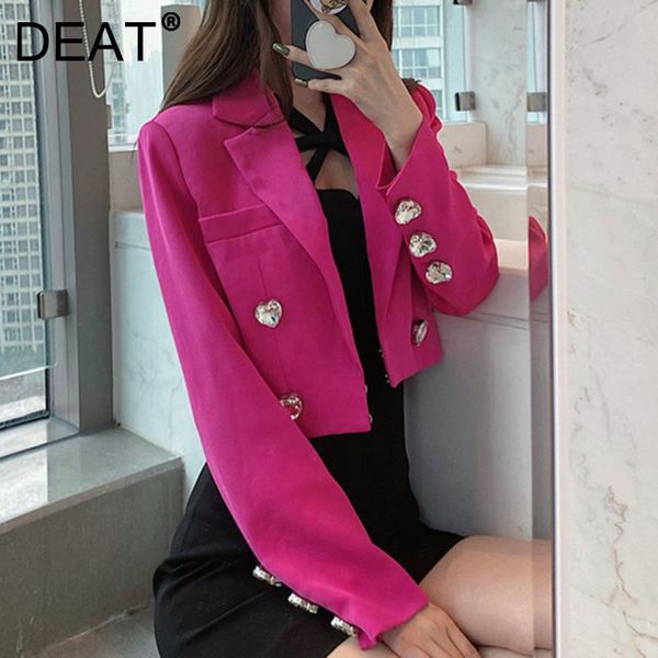 women's suits & blazers deat 2021 women fashion slim solid color notched long sleeved zipper glass diamond buckle short suit summer aut, White;black
women's suits & blazers deat 2021 women fashion slim solid color notched long sleeved zipper glass diamond buckle short suit summer aut, White;black