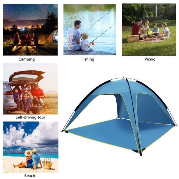 tents and shelters for 3-4 people outdoor beach tent silver-coated 3-sided ventilated awning sun protection double pole ventilation
tents and shelters for 3-4 people outdoor beach tent silver-coated 3-sided ventilated awning sun protection double pole ventilation