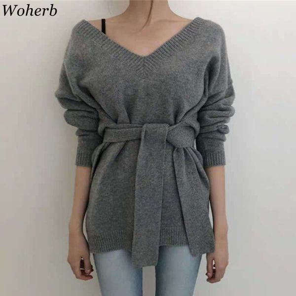 v-neck sweater women autumn winter loose asymmetrical bandage knitted pullover sweaters female korean chic jumper 210417, White;black
v-neck sweater women autumn winter loose asymmetrical bandage knitted pullover sweaters female korean chic jumper 210417, White;black