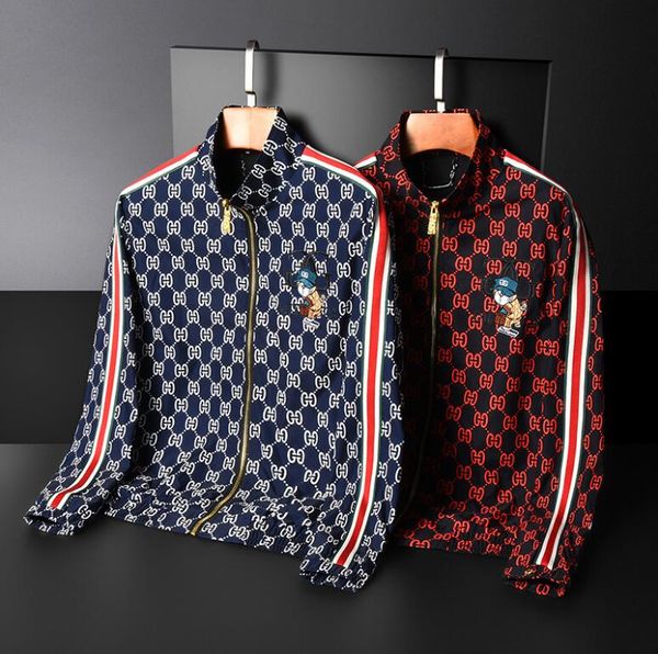 uropean goods 2021 autumn new men's jacket european station personality ribbon zipper cardigan stand-up collar letter printing jacket, Black;brown
uropean goods 2021 autumn new men's jacket european station personality ribbon zipper cardigan stand-up collar letter printing jacket, Black;brown