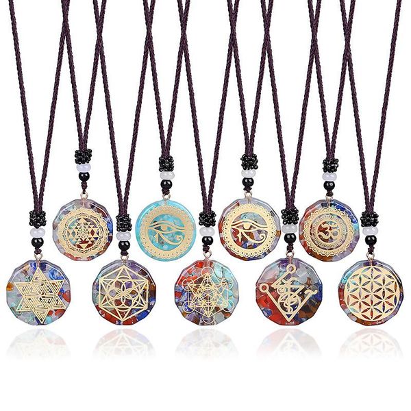 pendant necklaces natural stone necklace sacred geometry chakra energy meditation jewelry 14 styles can choose 1 pc, Silver
pendant necklaces natural stone necklace sacred geometry chakra energy meditation jewelry 14 styles can choose 1 pc, Silver