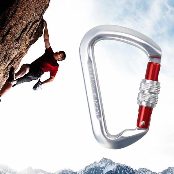 cords, slings and webbing 30kn aluminum alloy screwgate locking d-ring hook 116 * 69 mm for climbing hiking rappelling heavy duty multi-purp
cords, slings and webbing 30kn aluminum alloy screwgate locking d-ring hook 116 * 69 mm for climbing hiking rappelling heavy duty multi-purp