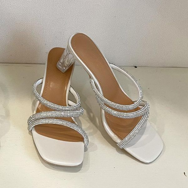slippers rhinestone strips women crystal block heel slides square toe female fashion summer shoes dress chic sandals 2021, Black
slippers rhinestone strips women crystal block heel slides square toe female fashion summer shoes dress chic sandals 2021, Black