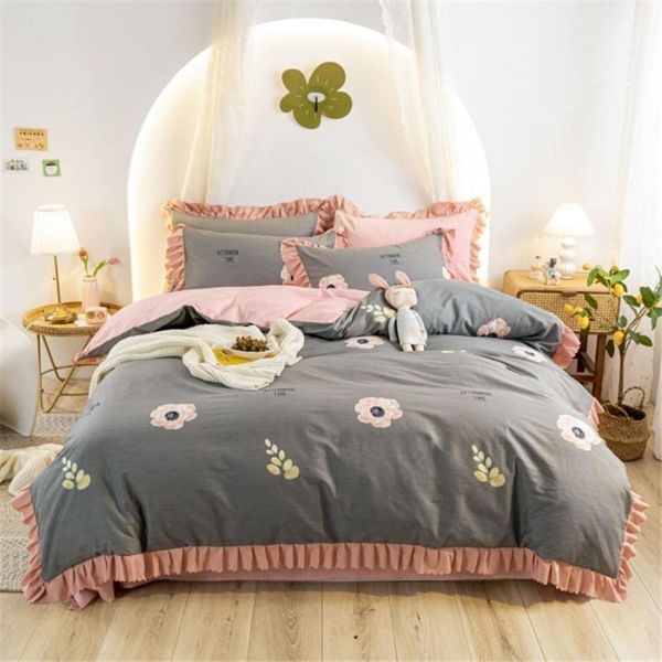 bedding sets 100% cotton set 3/4 piece for girls children home textile soft breathable duvet cover bedroom bed decor
bedding sets 100% cotton set 3/4 piece for girls children home textile soft breathable duvet cover bedroom bed decor