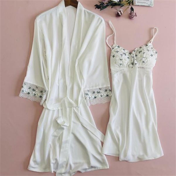 women's sleepwear lace women kimono robe gown bathrobe satin loose bridal wedding 2pcs nightwear v-neck intimate lingerie pau, Black;red
women's sleepwear lace women kimono robe gown bathrobe satin loose bridal wedding 2pcs nightwear v-neck intimate lingerie pau, Black;red