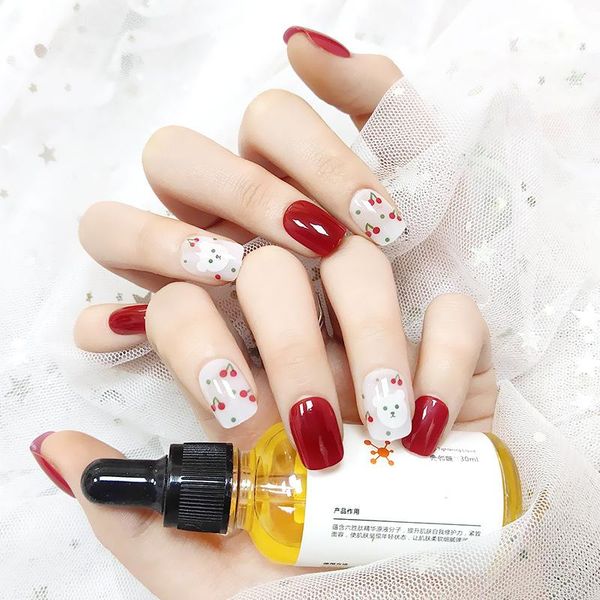 24pcs press on nails artificial fake short fingernails nail full cover art salon diy for women dl false, Red;gold
24pcs press on nails artificial fake short fingernails nail full cover art salon diy for women dl false, Red;gold