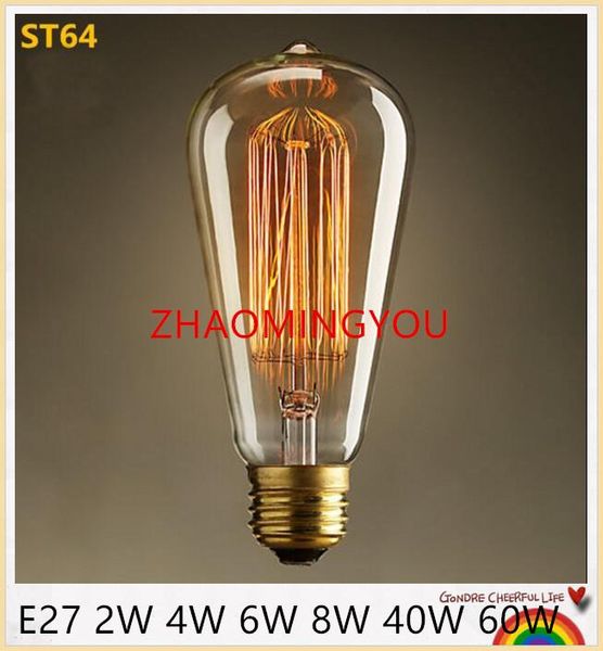 bulbs zhao edison bulb light st64 e27 40w 60w 110v/220v energy saving lights
bulbs zhao edison bulb light st64 e27 40w 60w 110v/220v energy saving lights