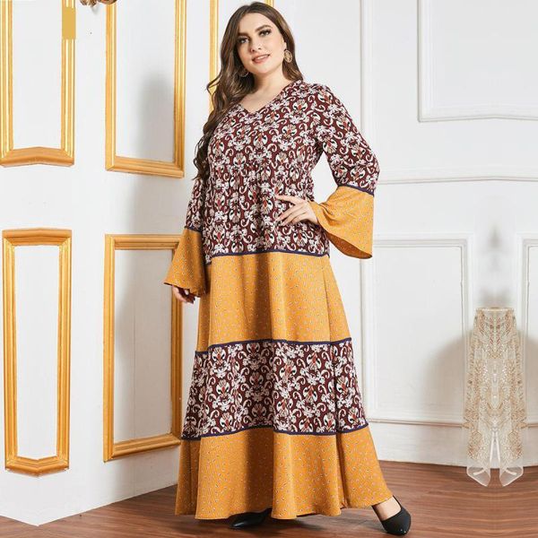 ethnic clothing dubai oversized women's round neck flared fashion contrast color big swing dress long muslim turkish woman summer, Red
ethnic clothing dubai oversized women's round neck flared fashion contrast color big swing dress long muslim turkish woman summer, Red