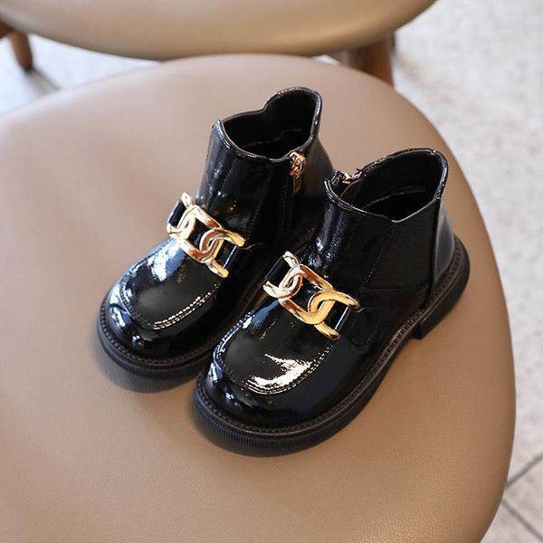boots children for medium big girls school kids ankle classic with metal chains fashion british style thin cotton warm, Black;grey
boots children for medium big girls school kids ankle classic with metal chains fashion british style thin cotton warm, Black;grey