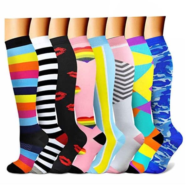 leg support compression stockings 8 pairs per set outdoor sport socks knee high sportwear sports, Black
leg support compression stockings 8 pairs per set outdoor sport socks knee high sportwear sports, Black