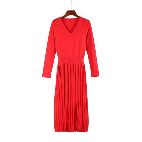 heydress winter sweater knitted chrismas dress pleated slim elastic v- long sleeve lady bodycon robe vestidos casual dresses, Black;gray
heydress winter sweater knitted chrismas dress pleated slim elastic v- long sleeve lady bodycon robe vestidos casual dresses, Black;gray
