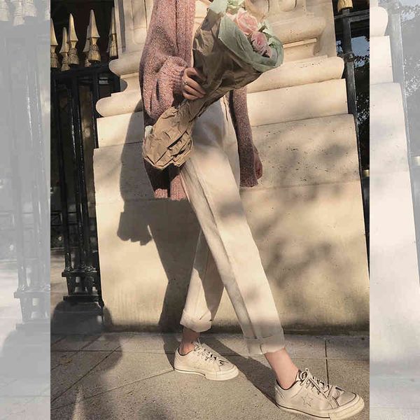 women's leisure pants autumn convergent loose in a straight line and comfortable feet joker cotton, Blue
women's leisure pants autumn convergent loose in a straight line and comfortable feet joker cotton, Blue