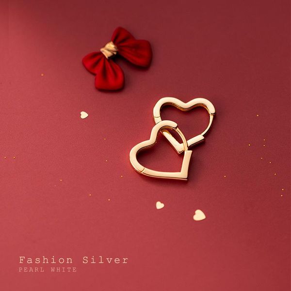 hoop & huggie real 925 sterling silver heart earrings for women teen girls simple korean elegant earings party fashion jewelry 2021, Golden;silver
hoop & huggie real 925 sterling silver heart earrings for women teen girls simple korean elegant earings party fashion jewelry 2021, Golden;silver
