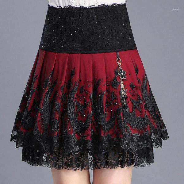 skirts spring fall women stretchy high waisted emboridery ruffled lace pleated mini skirt , sweet woman floral pearls beads, Black
skirts spring fall women stretchy high waisted emboridery ruffled lace pleated mini skirt , sweet woman floral pearls beads, Black