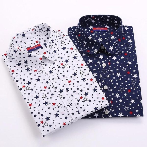 arrival star print womens shirt turn down collar long sleeve plus size 5xl autumn, White
arrival star print womens shirt turn down collar long sleeve plus size 5xl autumn, White