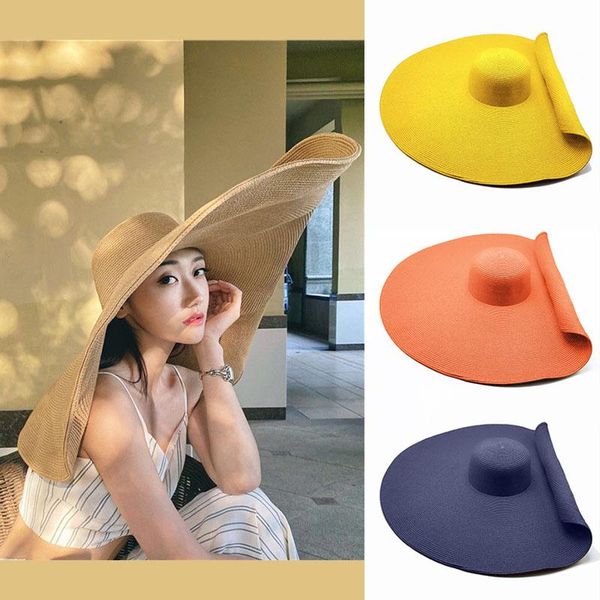 wide brim hats dt076 foldable women oversized hat 70cm diameter large summer sun beach wholesale, Blue;gray
wide brim hats dt076 foldable women oversized hat 70cm diameter large summer sun beach wholesale, Blue;gray