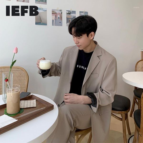 men's suit coat black loose korean style single breasted khaki for male 2021 spring causal clothing 9y6366, White;black
men's suit coat black loose korean style single breasted khaki for male 2021 spring causal clothing 9y6366, White;black