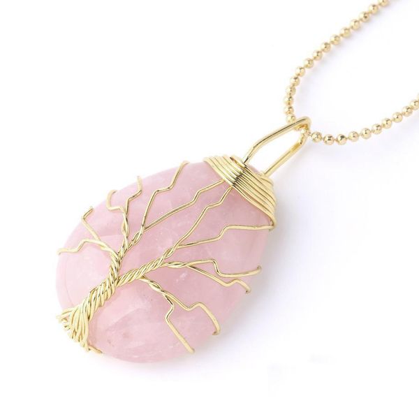 2022 new natural gemstone crystal pendant necklaces for men women rose quartz tiger eye opal tree of life pendants with gold silver
2022 new natural gemstone crystal pendant necklaces for men women rose quartz tiger eye opal tree of life pendants with gold silver