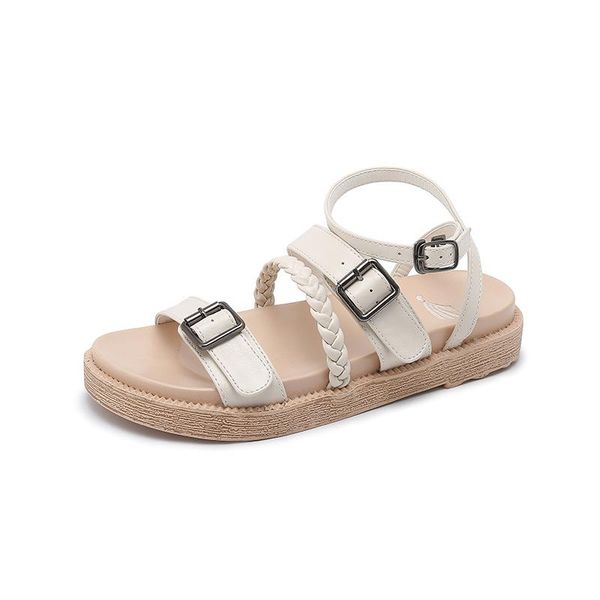 female sandals summer casual platform beach shoes girls buckle peep toe women flat, Black
female sandals summer casual platform beach shoes girls buckle peep toe women flat, Black