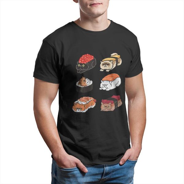 men's t-shirts 2021 summer t-shirt sushi persian cat funny by huebucket printed pattern loose cotton o-neck high-quality, White;black
men's t-shirts 2021 summer t-shirt sushi persian cat funny by huebucket printed pattern loose cotton o-neck high-quality, White;black