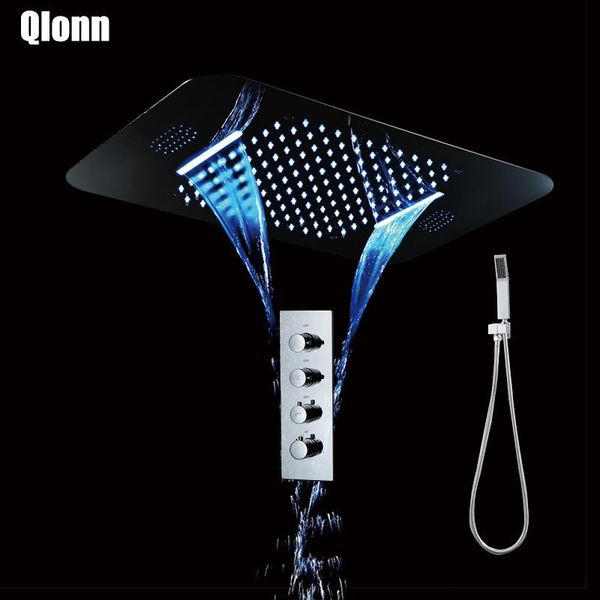 bluetooth music playback bathroom polished rainfall shower faucet thermostatic mixer embedded ceiling mounted sets
bluetooth music playback bathroom polished rainfall shower faucet thermostatic mixer embedded ceiling mounted sets